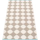 Pappelina Marre Woven Plastic Washable Rug With Double Folded Hemmed Edge 