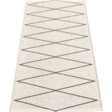 Pappelina Max Woven Plastic Washable Rug With Double Folded Hemmed Edge