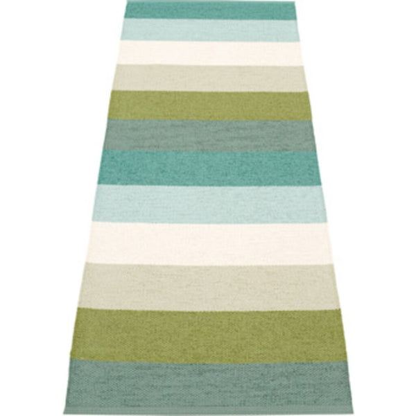 Pappelina Molly Woven Plastic Washable Rug With Double Folded Hemmed Edge