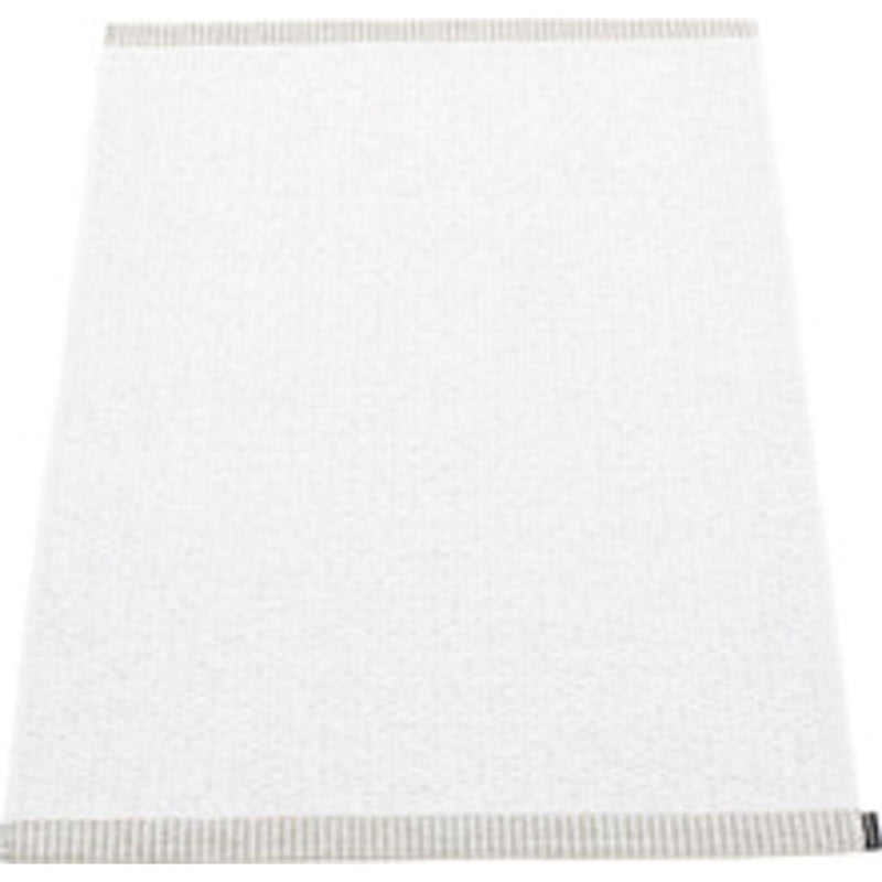 Pappelina Mono Woven Plastic Washable Rug With Double Folded Hemmed Edge  