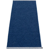 Pappelina Mono Woven Plastic Washable Rug With Double Folded Hemmed Edge  
