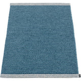 Pappelina Mono Woven Plastic Washable Rug With Double Folded Hemmed Edge  
