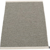 Pappelina Mono Woven Plastic Washable Rug With Double Folded Hemmed Edge  