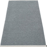 Pappelina Mono Woven Plastic Washable Rug With Double Folded Hemmed Edge  