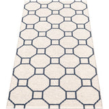 Pappelina Rakel Woven Plastic Washable Rug With Double Folded Hemmed Edge 