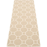 Pappelina Rakel Woven Plastic Washable Rug With Double Folded Hemmed Edge 