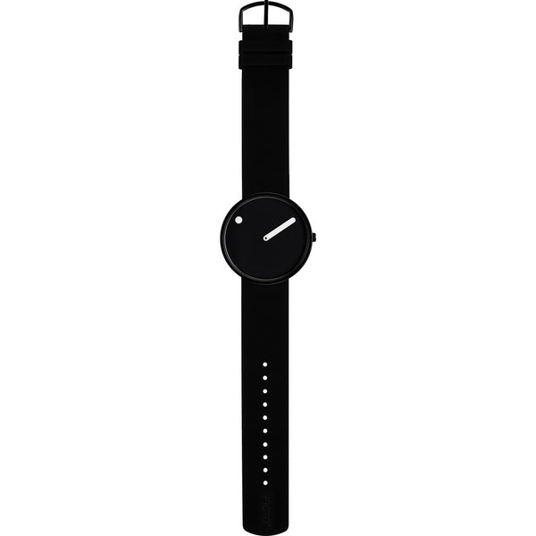 Rosendahl Picto 40mm Black Analog Watch | Black/Black Silicone RD-43361