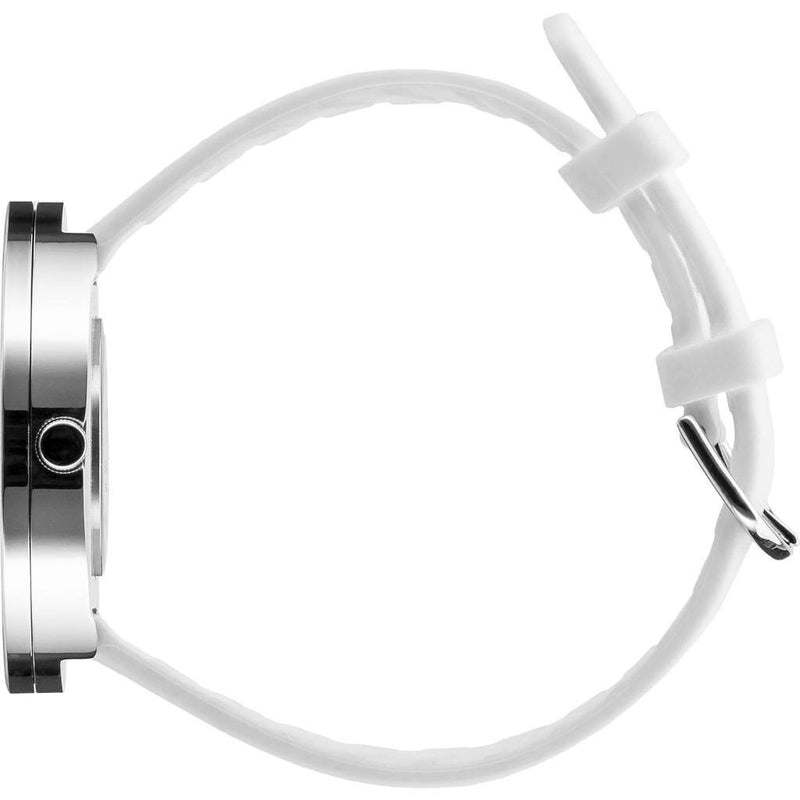 Rosendahl Picto 40mm White Analog Watch | Silver/White Silicone RD-43364