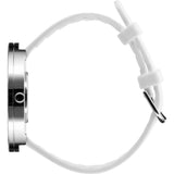 Rosendahl Picto 45mm White Analog Watch | Silver/White Silicone RD-43365