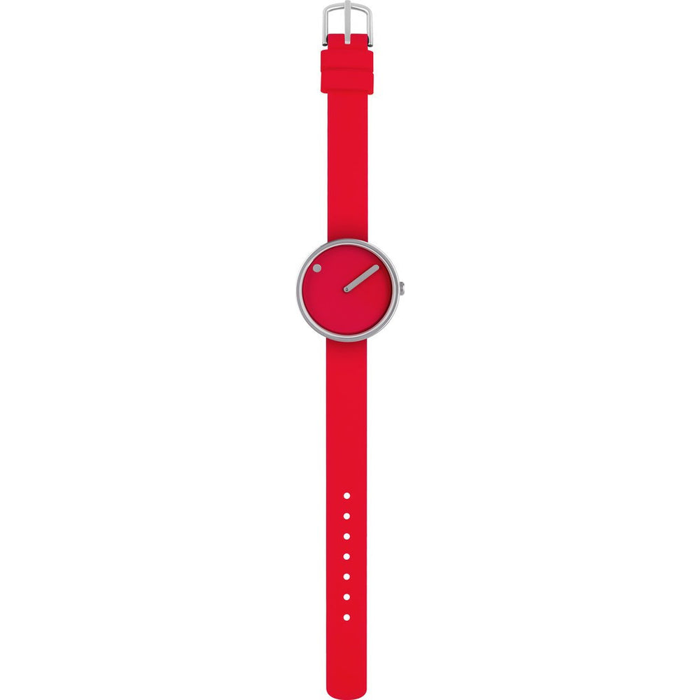 Rosendahl Picto 30mm Red Analog Watch Silver/Red Silicone RD-43366