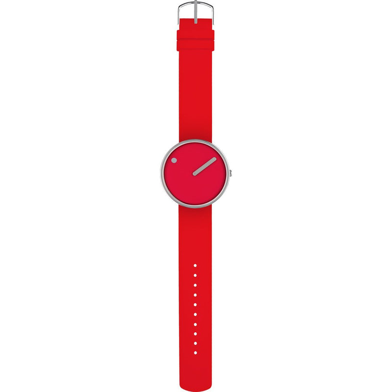 Rosendahl Picto 30mm Red Analog Watch | Silver/Red Silicone RD-43366