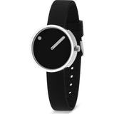 Rosendahl Picto 30mm Black Analog Watch | Silver/Black Silicone RD-43369