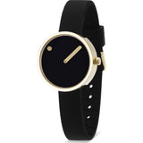 Picto 30mm Black Analog Watch | Gold/Black Silicone RD-43385
