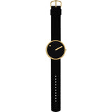 Picto 40mm Black Analog Watch | Gold/Black Silicone RD-43387