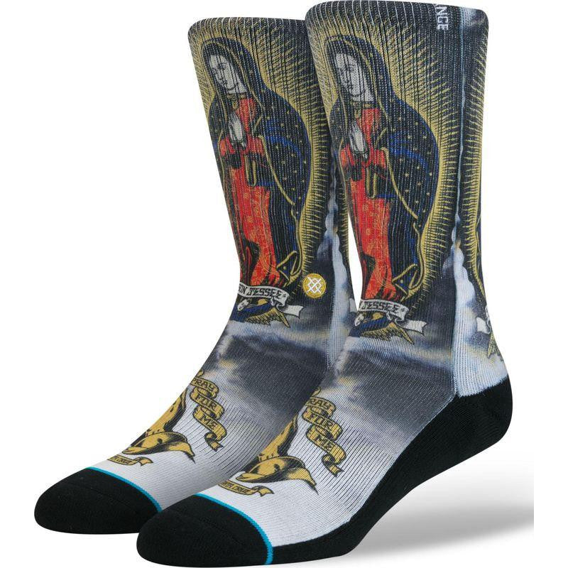 Stance Men's Pray for Me Redux Socks | White L