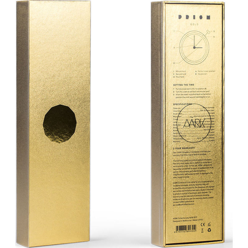 AÃRK Collective Prism Watch | Gold