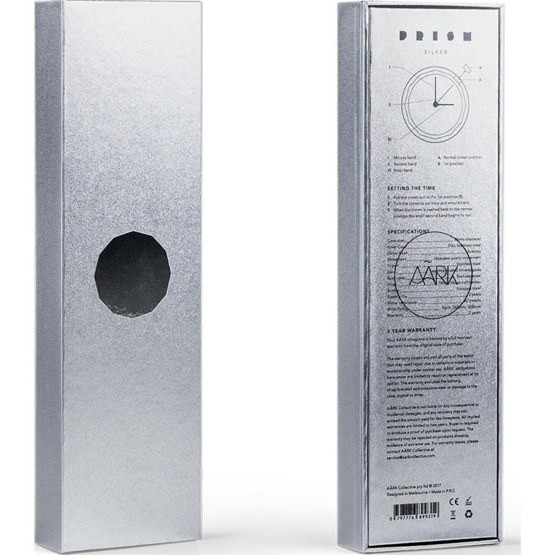 AÃRK Collective Prism Watch | Silver