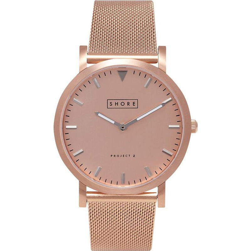 Shore Projects Salcombe Watch with Mesh Strap | Rose Gold W005S021R