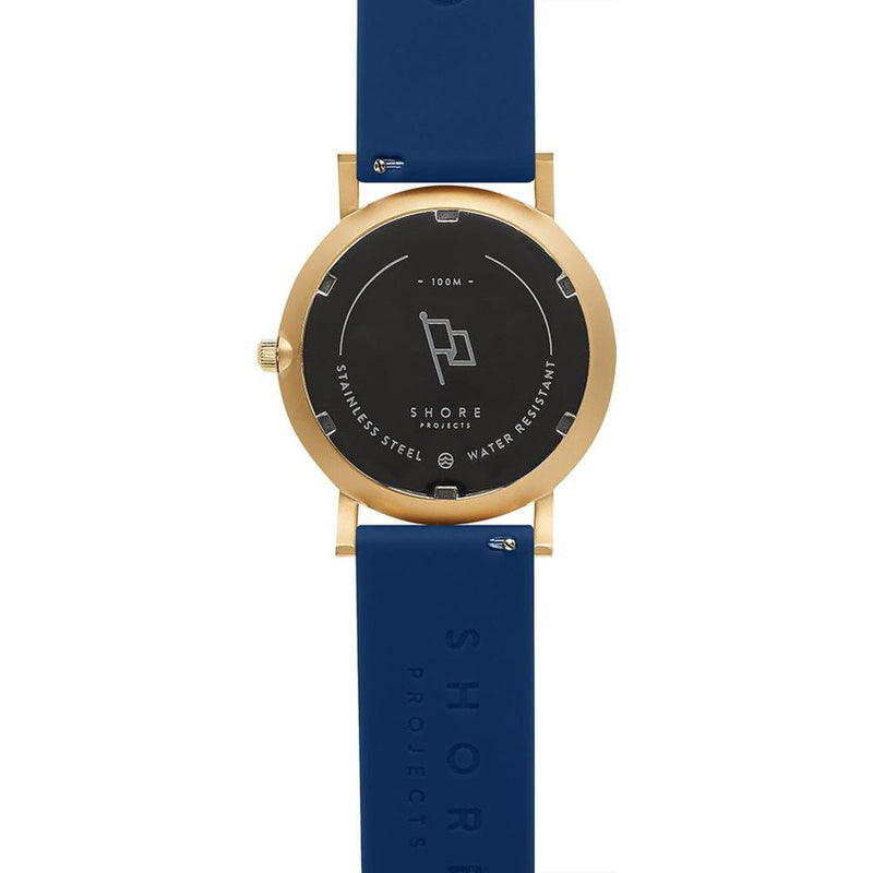 Shore Projects St. Ives Watch with Silicone Strap | Navy W003S030G