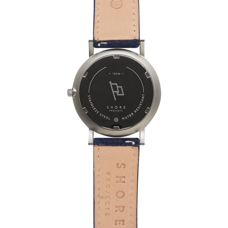 Shore Projects Whitstable Watch with Wool Strap | Navy W001S033S