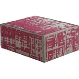 Gan Canevas Abstract Modular Pouf Ottoman | Dark Pink/Dark Gray 02CN21669CL77