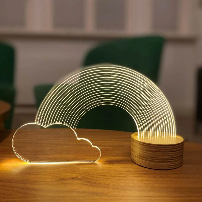 Studio Cheha Rainbow LED Table Lamp | Birch