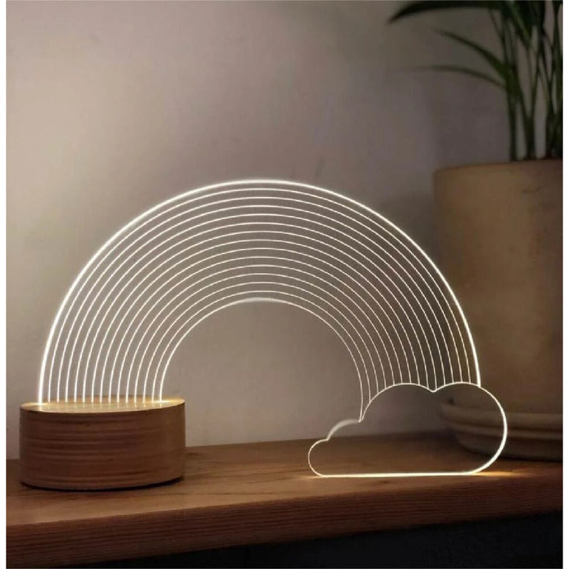 Studio Cheha Rainbow LED Table Lamp | Birch