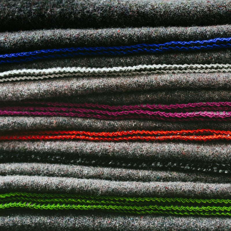 Faribault Eco-Woven Wool Throw | Red 14299 50x72