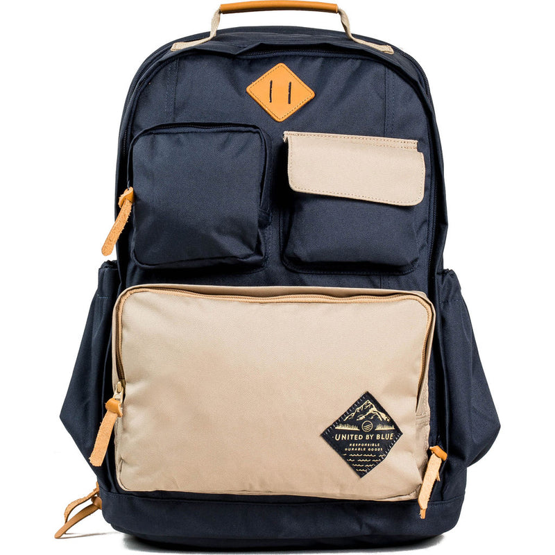 United By Blue 24L Arid Backpack | Navy/Tan- 504-0022-3639