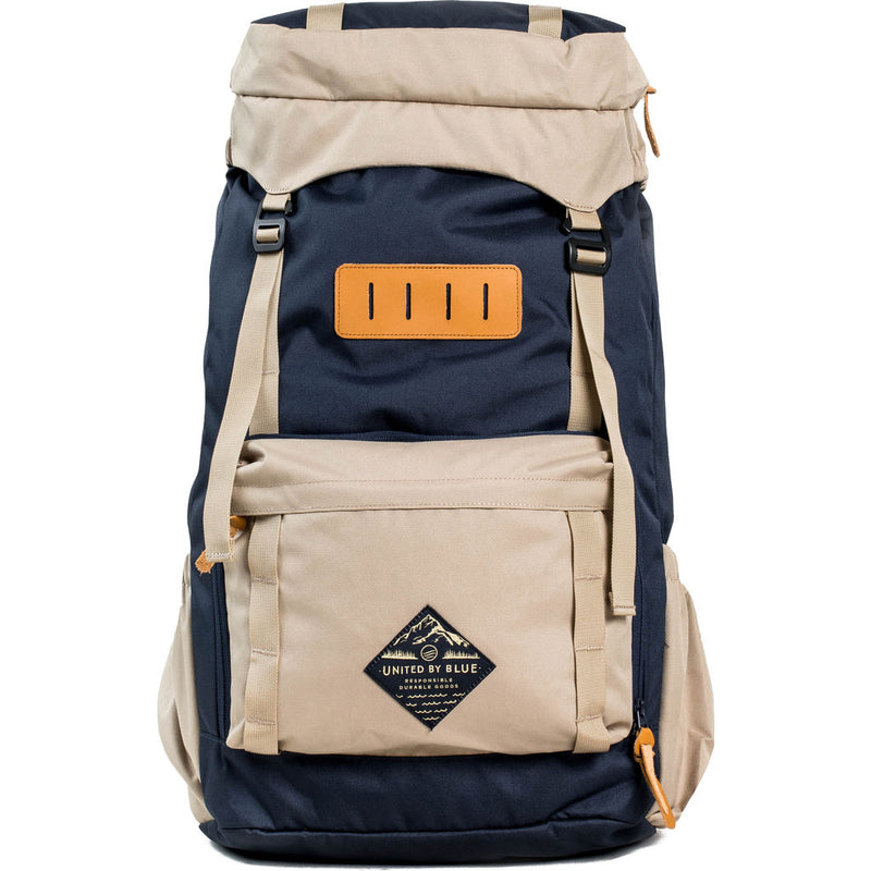 United By Blue 45L Range Daypack Backpack | Navy/Tan- RANGE-NV