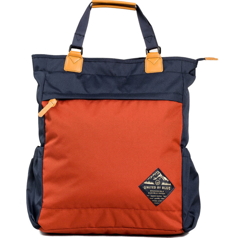 United by Blue Summit Convertible Tote Pack | Navy/Rust