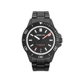 Rossling & Co. Hydromatic C.01 Swiss Movement Watch | Black Steel Bracelet