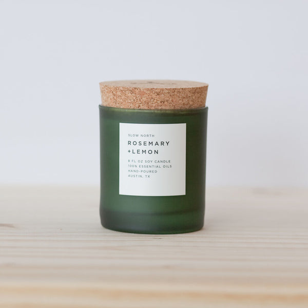 Slow North Tumbler Candle | Rosemary + Lemon