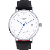 Rossling & Co. Classic Automatic Rogart Watch | Silver/White/Blue