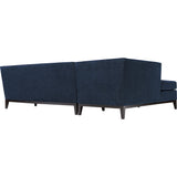 TOV Furniture Jess Textured Linen LAF Sectional | Navy- TOV-L4913