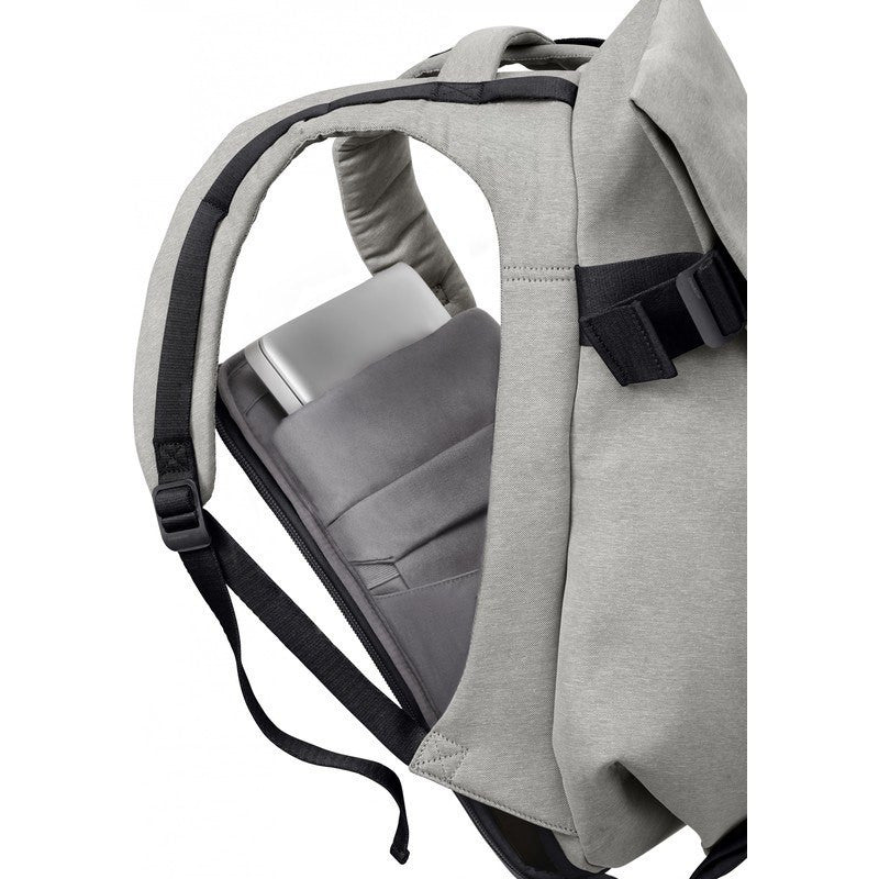 Cote et Ciel Isar Medium Eco Yarn Laptop Backpack | Grey Melange 27712