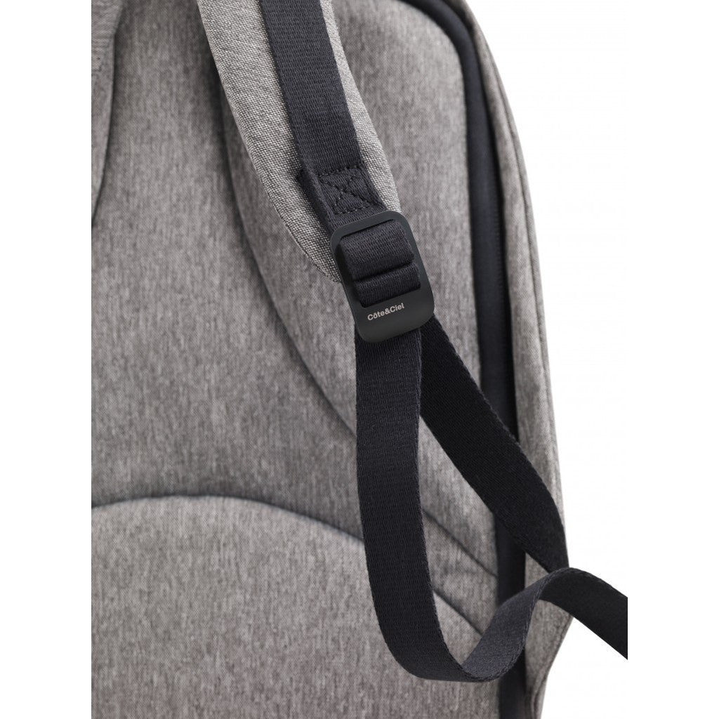 Cote et Ciel Isar Large Eco Yarn Backpack Grey Melange – Sportique
