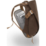 Cote et Ciel Isar Medium Raw Canvas Backpack | Roasted Chestnut