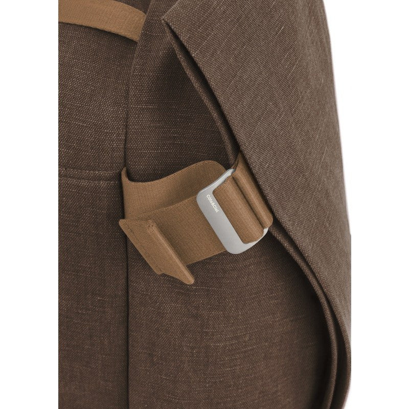 Cote et Ciel Isar Medium Raw Canvas Backpack | Roasted Chestnut