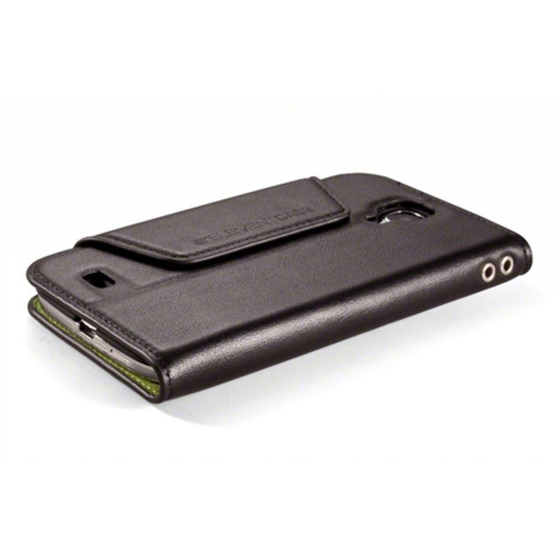 ElementCase Soft-Tec Leather Samsung Galaxy S4 Wallet Black/Green