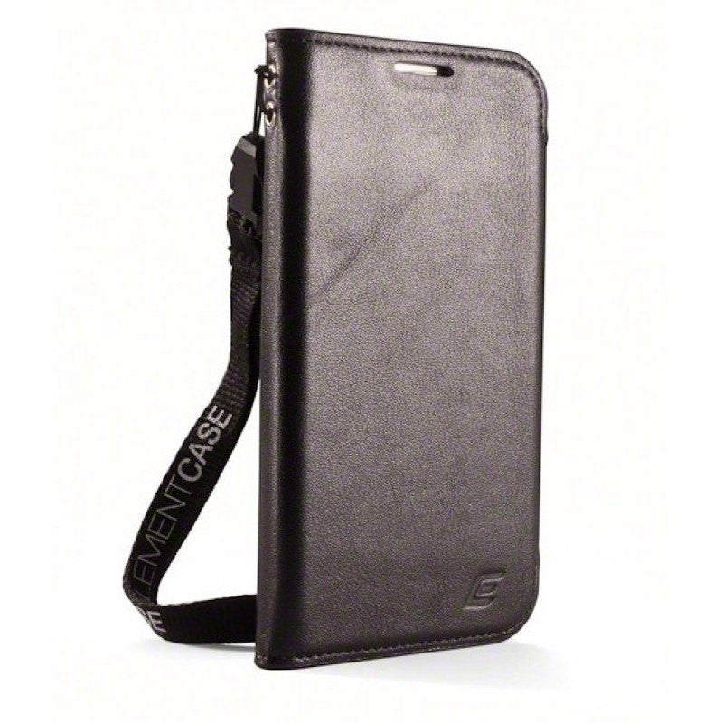 ElementCase Soft-Tec Leather Samsung Galaxy S4 Wallet Black/Green