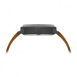 Tsovet SVT-SC38 Swiss Quartz Black & Grey Watch | Brown Leather