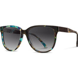 Shwood Mckenzie Acetate Sunglasses | Blue Opal & Ebony / Grey Fade Polarized WWAM3B2G2P