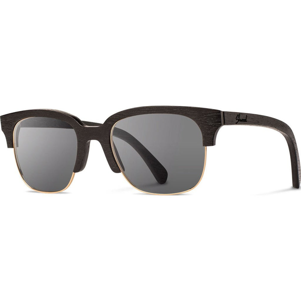 Shwood Newport 52mm Sunglasses | Dark Walnut/Grey P – Sportique display picture 1