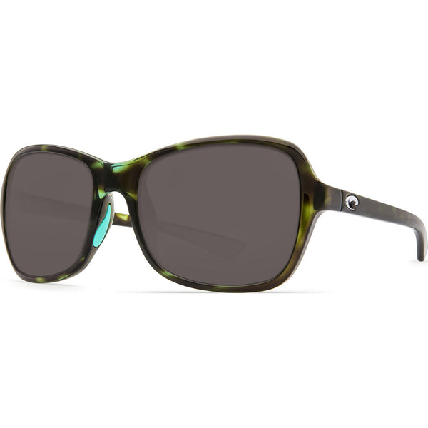 Costa Kare Shiny Kiwi Tortoise Sunglasses | Gray 580P
