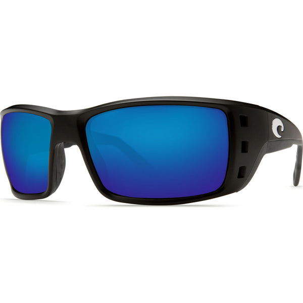 Costa Permit Matte Black Sunglasses | Blue Mirror Glass W580