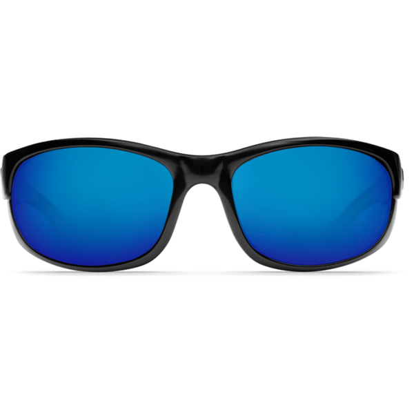 Costa Howler Shiny Black Sunglasses | Blue Mirror 580G