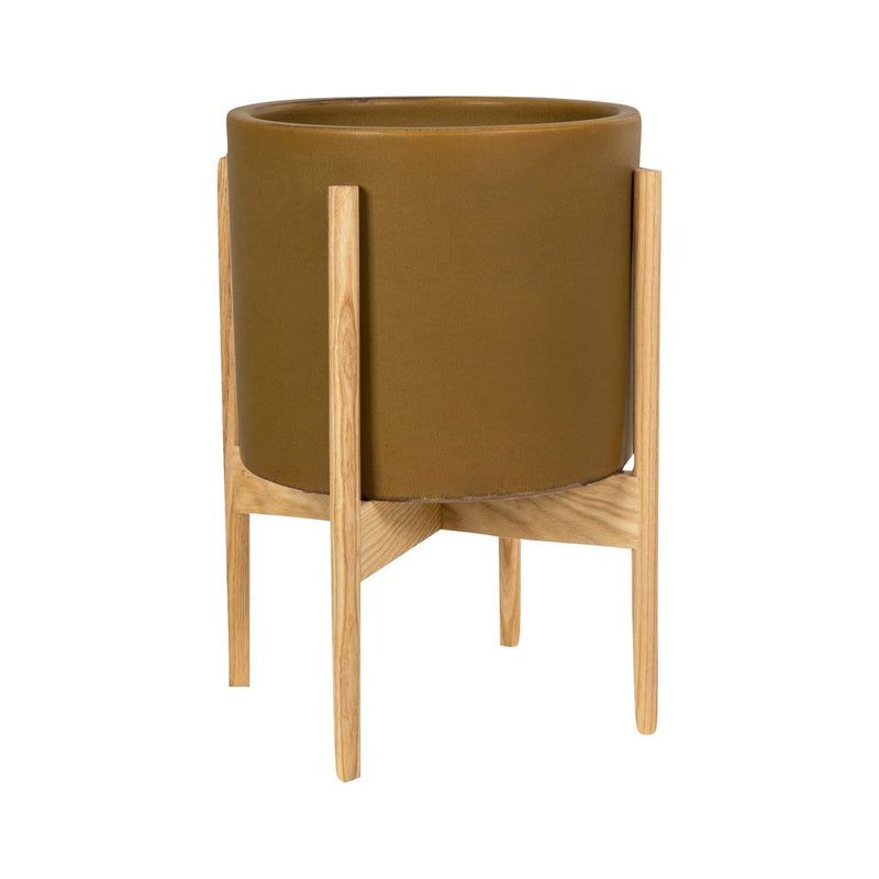 Modernica Small Cylinder Planter | Mustard