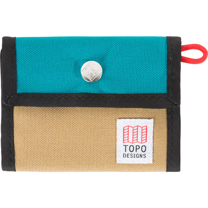 Topo Designs Snap Wallet | Turquoise/Khaki