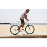 Sole Bicycles Breakwater Fixed Single Speed Bike | White Frame/Seafoam Green Rims Sole 062-59